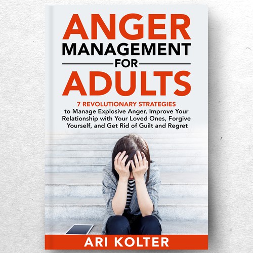 Design a unique cover to make readers feel at ease with a book about anger Design by ryanurz