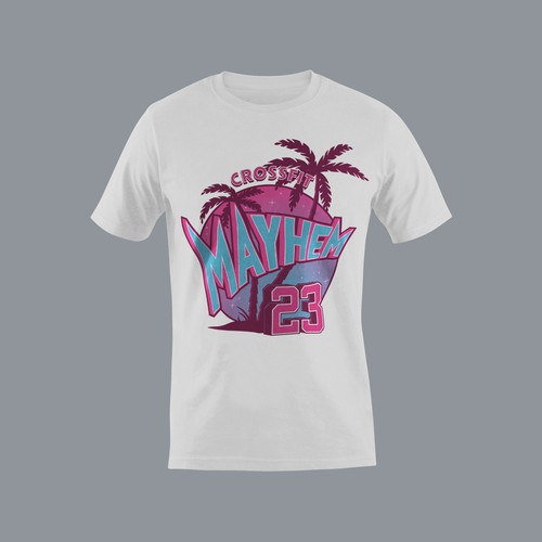 Miami Inspired Jersey Shirt Design by mindtrickattack