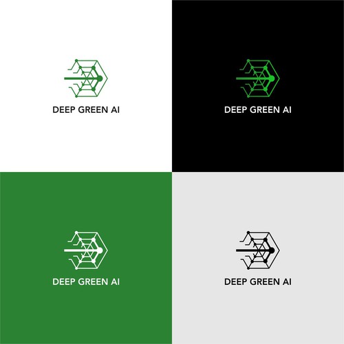 Design Blockchain AI logo v2.0 redesign por spidereich