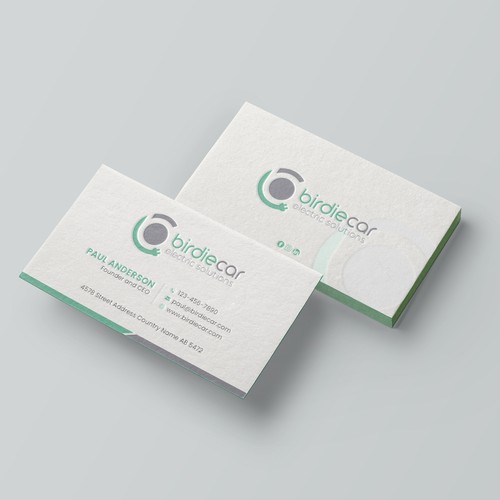 business card for company called birdie Design by Brandmaker artist