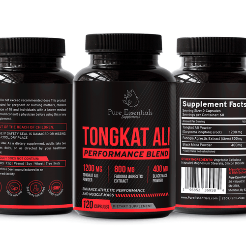 Design di Design a modern product label for my supplement bottle di Shereef_CM