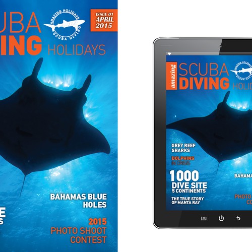 eMagazine/eBook (Scuba Diving Holidays) Cover Design Design by Stefanosp