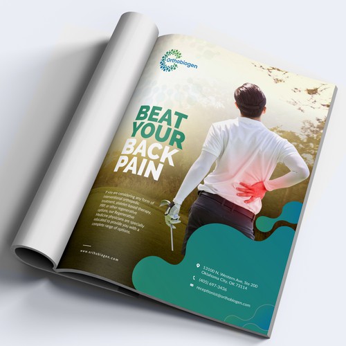 Design a High-End, Full Page Magazine Ad for a Healthcare Facility Design by Dzine Solution