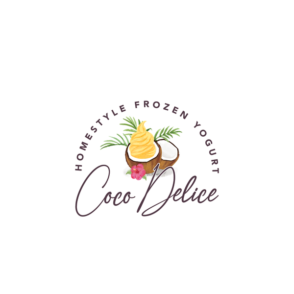 Design realizzato da Birech intitolato "Coco Delice, homestyle frozen yogurt"