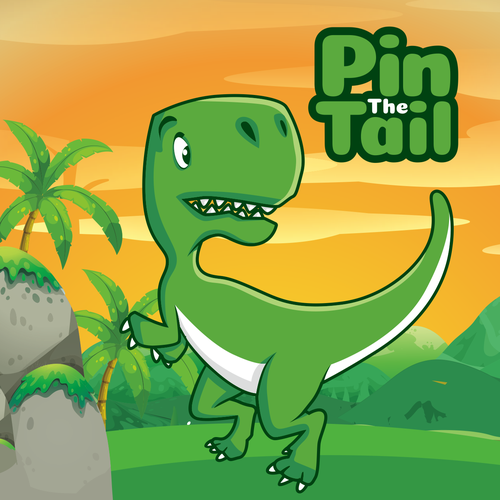 free printable pin the tail on the dinosaur