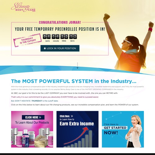 *** GUARANTEED PRIZE *** - New Website Template for MLM Company - NEW! Design by Jasmin_A