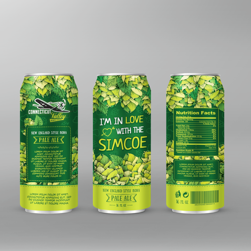 Design a can wrap for our Brewing Company's newest beer! Réalisé par maxgraphic