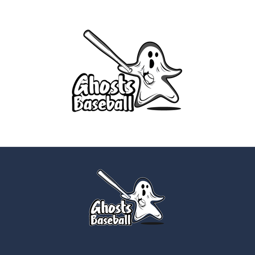 Ghost Baseball Logo Contest Design by Tomashy_Design