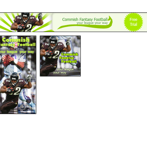 Need Banner design for Fantasy Football software Design by calibreeze