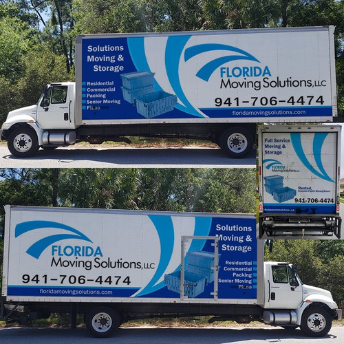 Moving Company Box Truck Wrap Design by e^design