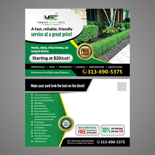 Lawn and Landscape Advertisement Design by Dzhafir