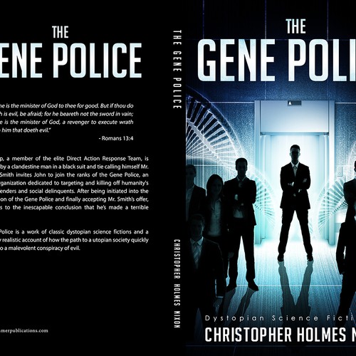 The Gene Police (Dystopian Science Fiction) Book Cover Design réalisé par zeIena ◣_◢