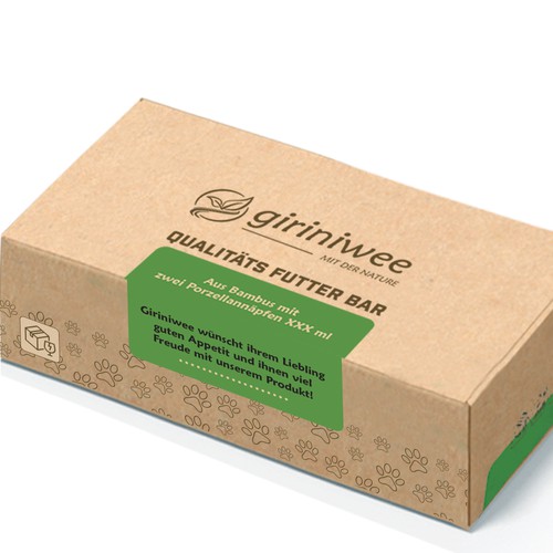 Verpackungsdesign für einen Futter Bar Karton Design by Lena Diser