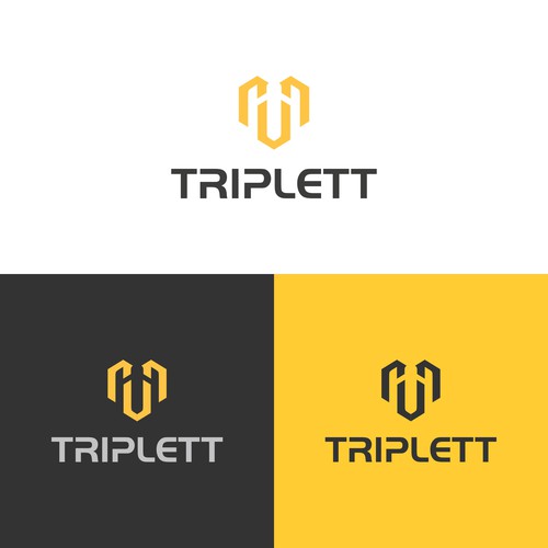 Triplett logo that is working it's way from the basement to the top floor suite! Design by OTO-Design