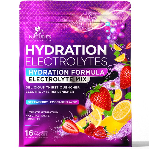 Refreshing Hydration Electrolytes Design Needed for Nature's Nutrition Design by agooshe