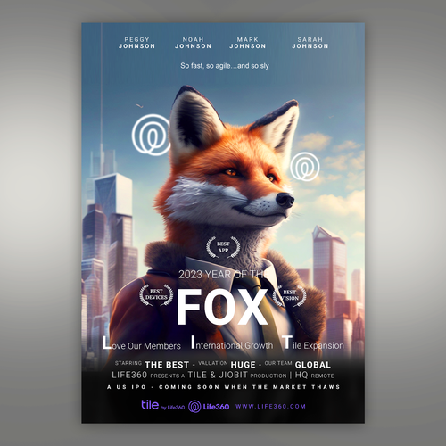 Design di Life360 2023 Year of the Fox Poster di Vivid Project