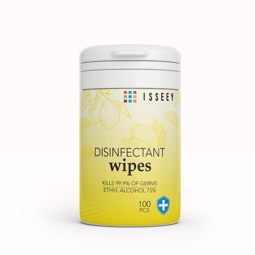 Product Label Design for "Disinfectant Wipes" Design by Gergana ®