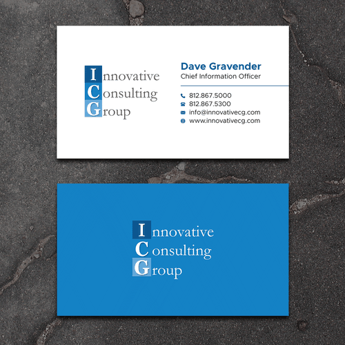ICG Business Cards Design by boniamin