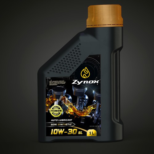 auto lubricant label design | strong , modern and powerful Design by Joe Ladislaus