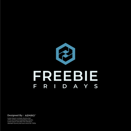 Freebie Fridays - Fun Modern Logo that grabs attention! :) Design by Aemiro™