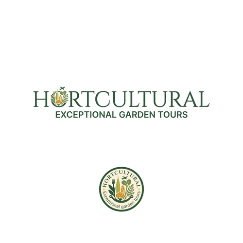 Sophisticated, bold logo for international garden tour company Diseño de alfitranoor