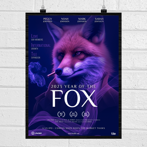 Life360 2023 Year of the Fox Poster Design by Anurag D. Designer