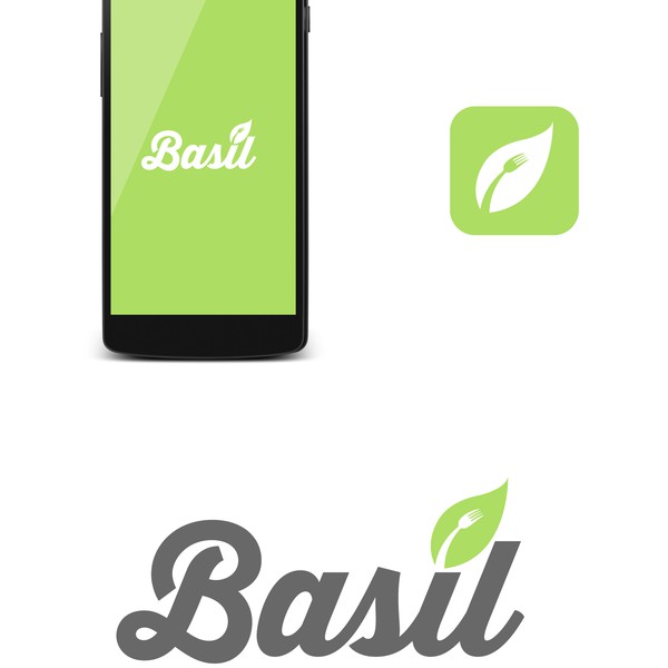 Create a stunning logo for basil a restaurant payment app Logo