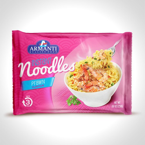 New Armanti Instant Noodles Design réalisé par tomdesign.org