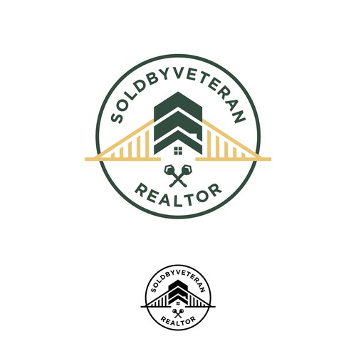 Military Themed Real Estate Logo Design by naya89