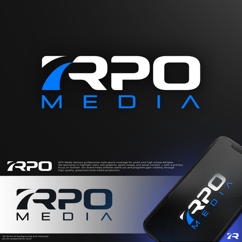 Design a Bold Sports Media Logo for RPO Media – The ESPN for High School Athletes (Think Overtime x Design by wSn™