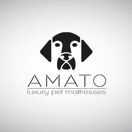 AMATO modern/luxury dog bed logo Design by Mirceski