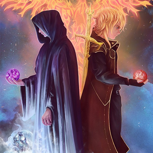 Cover and Spine Design for Fantasy Novel Nightwalker Design by Asra.