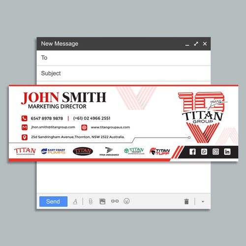 Update my Email Signature x 2 for Group of Companies | Logos Supplied! Design by Design Googly