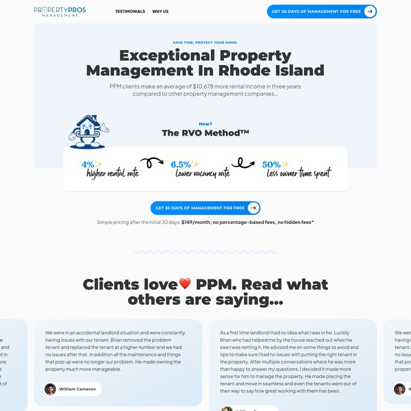 Powerful and modern landing page design