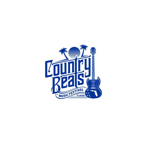 Iconic logo for iconic event for country music festivals in Florida Design by Glomings✅