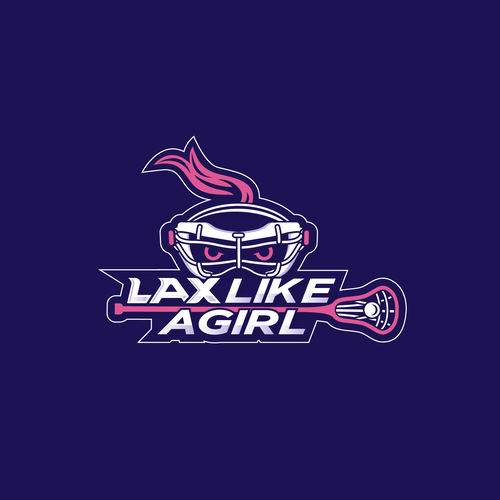 A classic yet fun logo for the fearless, confident, sporty, fun female lacrosse player Design by ies