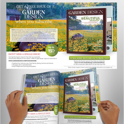 Create a two-page spread ad for consumer magazine Design by harles .