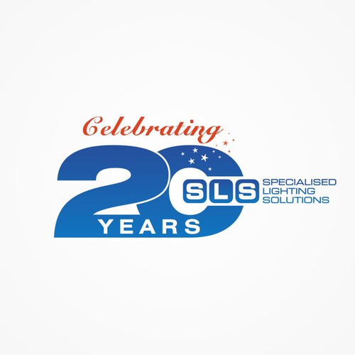 Celebrating 20 years LOGO Réalisé par Webastyle