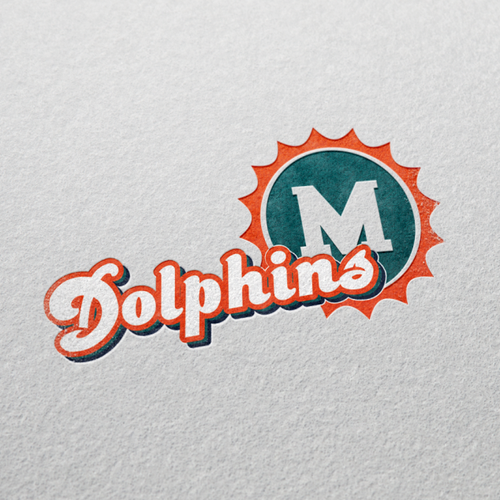 99designs community contest: Help the Miami Dolphins NFL team re-design its logo! Design réalisé par uvek.sa.tobom