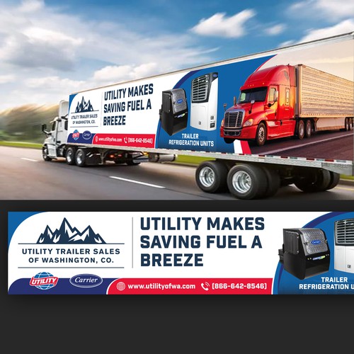 Refrigerated Semi Trailer Wrap! Design by icon89GraPhicDeSign