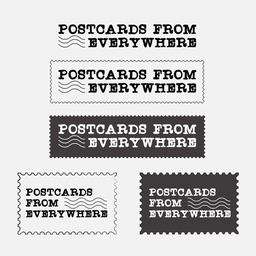 Postcards from Everywhere Logo Design by Taslima Karim