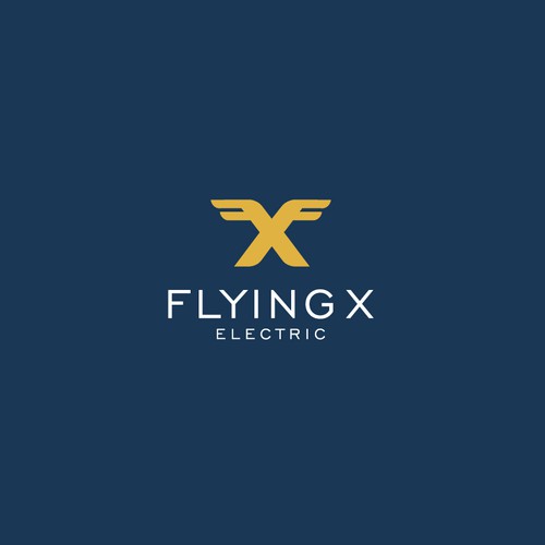 Flying X Electric Logo Design by bo_rad