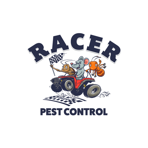 Design a cartoonish "Racing Pest at finish line" to promote our new pest control company Design by jagokandank