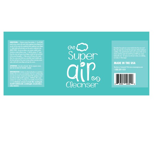 Air Freshener/ Odor Remover Label Design (*Product Name Changed