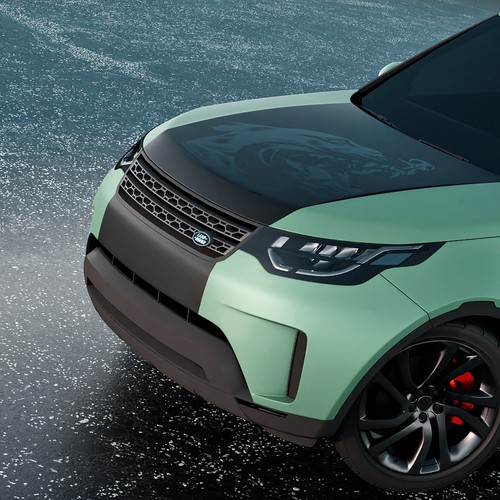 Full Car Wrap Design LandRover Discovery in honor of our late dog Design by adelea