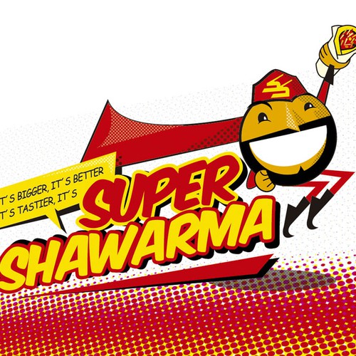 logo for Super Shawarma Design by Adrian Medel Aceiro