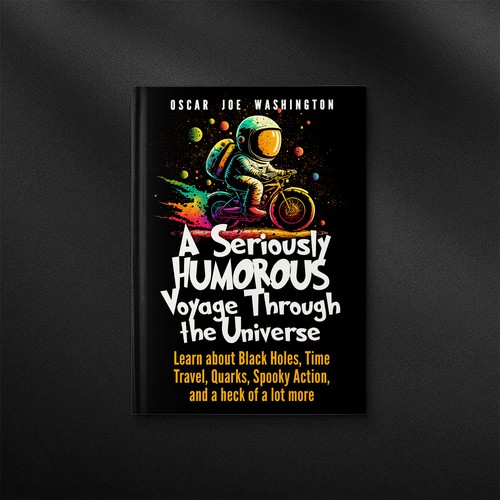 Design an exciting cover, front and back, for a book about the Universe. Design by danc