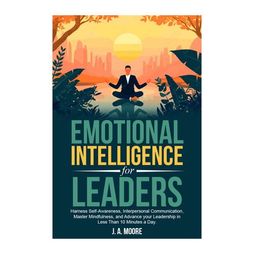 Need an Emotional Intelligence for leaders book cover. Design by anisha umělec