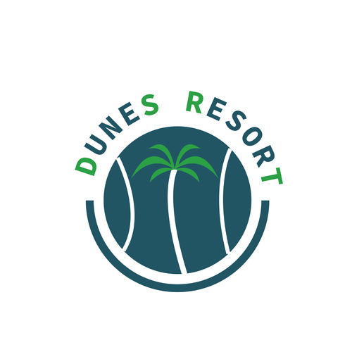 DUNESRESORT Basketball court logo. Design by Art Factory™