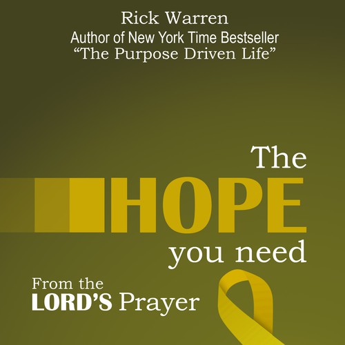 Design Rick Warren's New Book Cover Diseño de KHRAINE